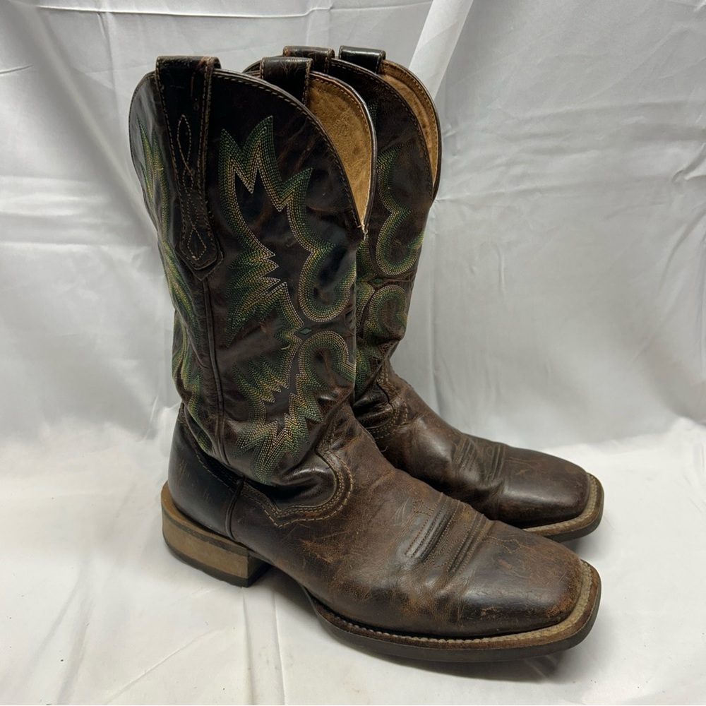 Ariat Men's Brown/Green/Yellow/ Teal Tombstone Boots Style 10010285 Size 9D